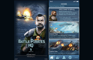 UI/UX Battle Pirates Companion App
